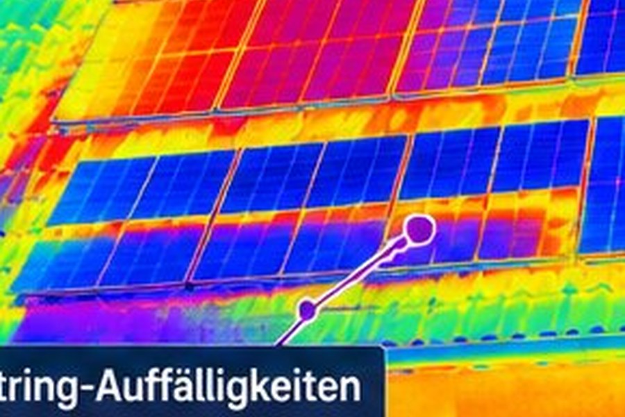 Beispiel Wärmebild String-Auffälligkeit